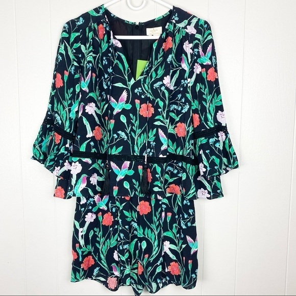 Kate Spade | Jardin Crepe Romper Size 2 NWT - Picture 2 of 8